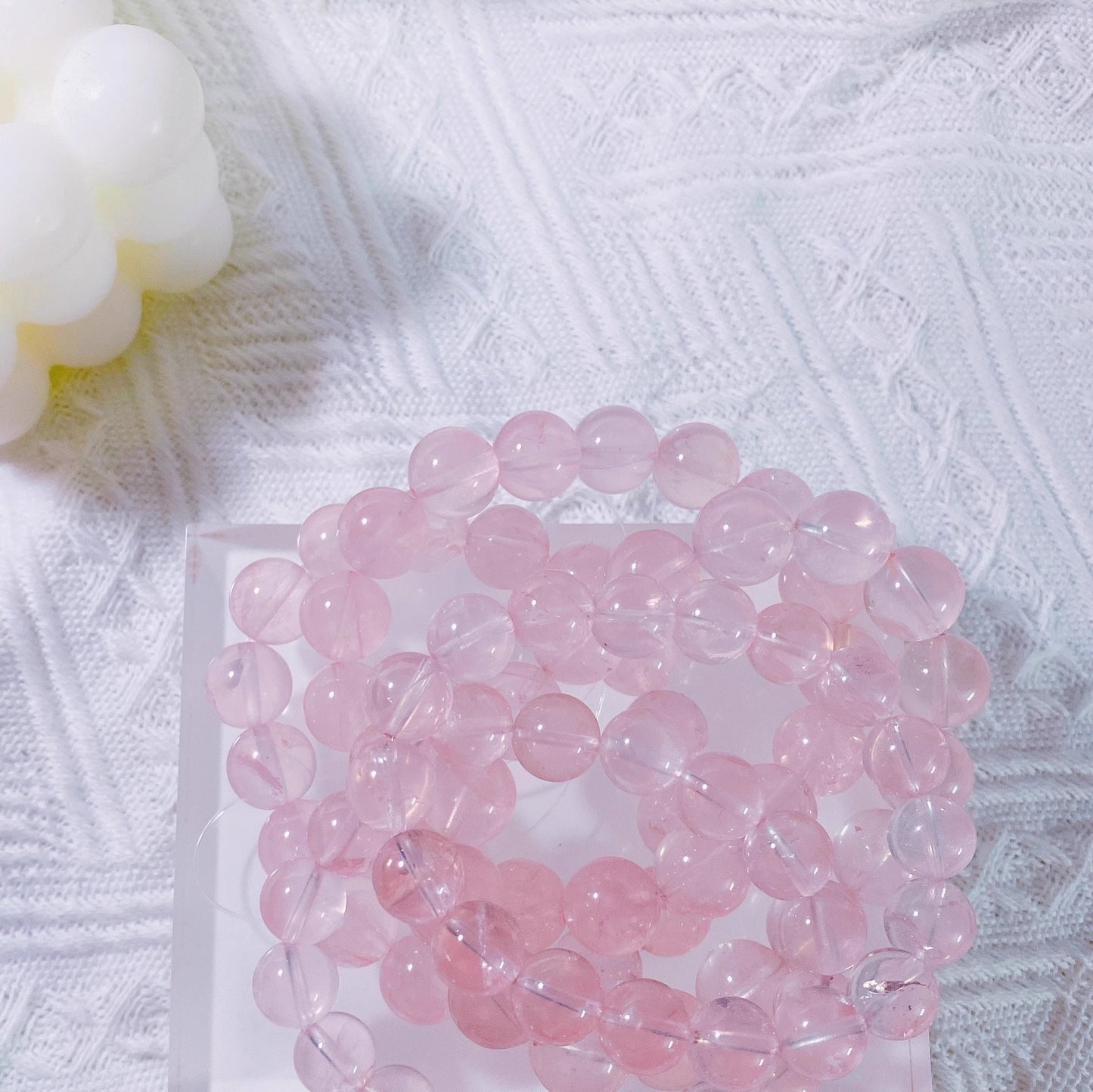 natural rose quartz baracelets