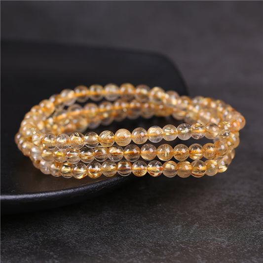 natural golden rutile baracelets